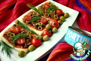 Слойки с консервированным тунцом Слойки с консервированным тунцом