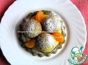 Цитрусовый тарт с чаем матча