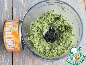 Пирог со шпинатом и тунцом "Снежинка"