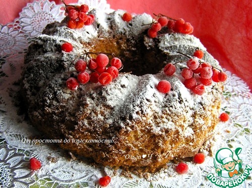 Миндальный кекс с брусникой Миндальный кекс с брусникой