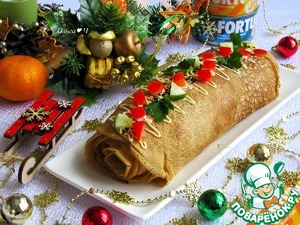 Блинное полено "Старый новый год"