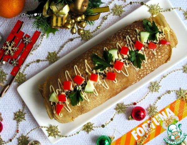 Блинное полено "Старый новый год"