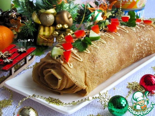 Блинное полено "Старый новый год"