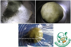 Цитрусовый тарт с чаем матча