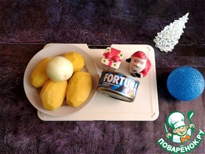 Блины, фаршированные картофелем с тунцом