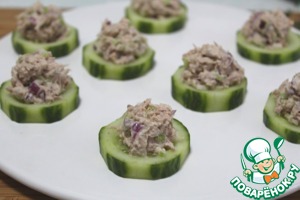 Фуршетная закуска с тунцом Фуршетная закуска с тунцом