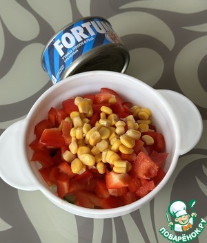 Гамба с тунцом