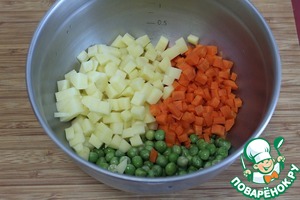 Итальянская закуска "Русский салат с тунцом" Итальянская закуска "Русский салат с тунцом"