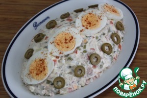 Итальянская закуска "Русский салат с тунцом" Итальянская закуска "Русский салат с тунцом"