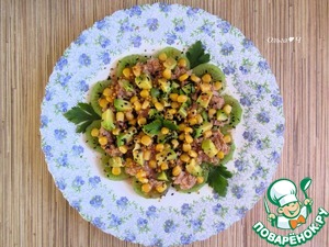 Новогодний салат "Тунец и киви" Новогодний салат "Тунец и киви"