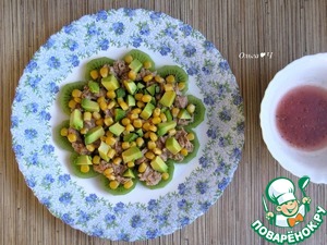 Новогодний салат "Тунец и киви" Новогодний салат "Тунец и киви"