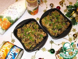 Постный жюльен с тунцом Постный жюльен с тунцом