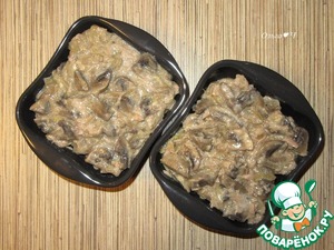 Постный жюльен с тунцом Постный жюльен с тунцом