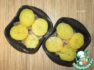 Постный жюльен с тунцом Постный жюльен с тунцом