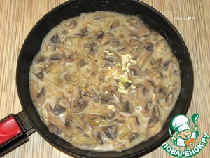 Постный жюльен с тунцом Постный жюльен с тунцом