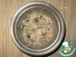 Постный жюльен с тунцом Постный жюльен с тунцом