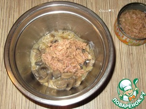 Постный жюльен с тунцом Постный жюльен с тунцом