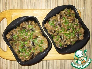 Постный жюльен с тунцом Постный жюльен с тунцом