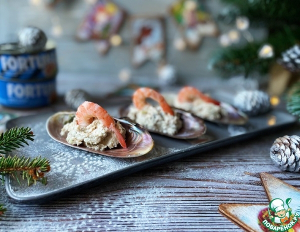 Праздничный риет с тунцом и каперсами