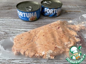 Риет с тунцом и вялеными томатами Риет с тунцом и вялеными томатами