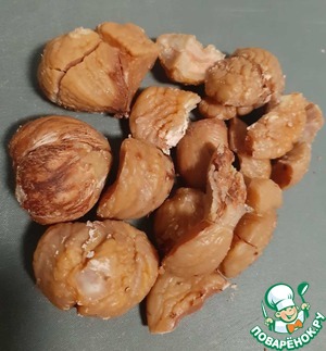 Салат "Баклажано-каштановый дракон" Салат "Баклажано-каштановый дракон"