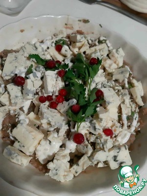 Салат "Баклажано-каштановый дракон" Салат "Баклажано-каштановый дракон"