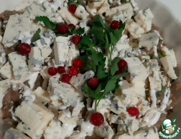 Салат "Баклажано-каштановый дракон" Салат "Баклажано-каштановый дракон"