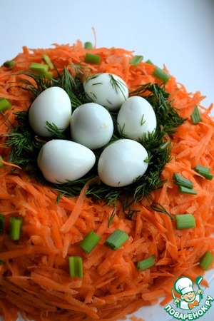 Салат "Гнездо глухаря" диетический