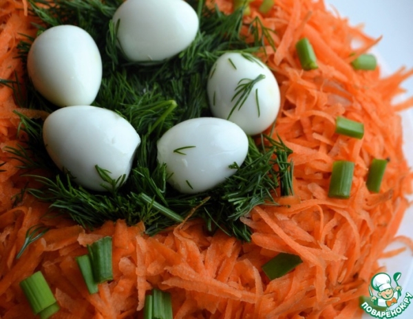 Салат "Гнездо глухаря" диетический