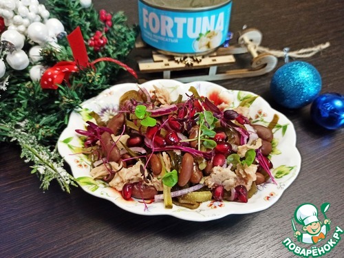 Салат из фасоли с тунцом Салат из фасоли с тунцом