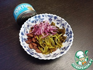 Салат из фасоли с тунцом Салат из фасоли с тунцом