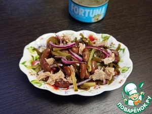 Салат из фасоли с тунцом Салат из фасоли с тунцом