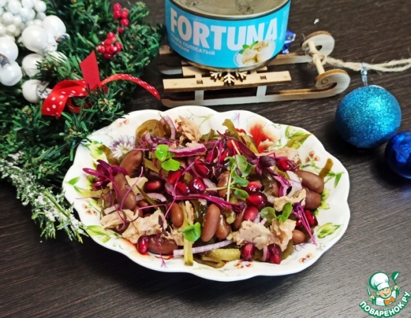 Салат из фасоли с тунцом Салат из фасоли с тунцом