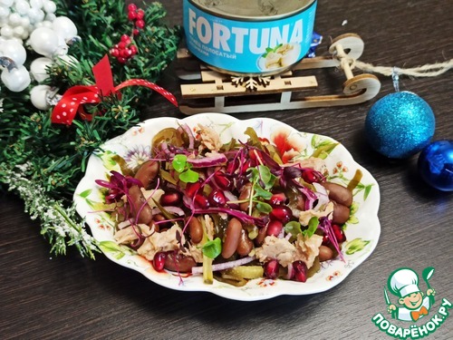 Салат из фасоли с тунцом Салат из фасоли с тунцом