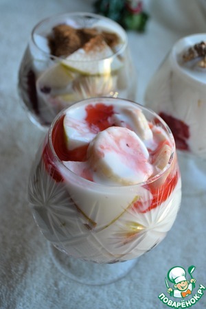 Салат-коктейль "Морозный рассвет"