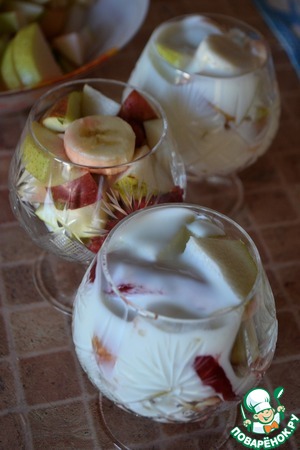 Салат-коктейль "Морозный рассвет"