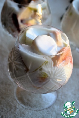 Салат-коктейль "Морозный рассвет"