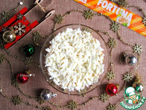 Салат "Первый снег" с тунцом Салат "Первый снег" с тунцом