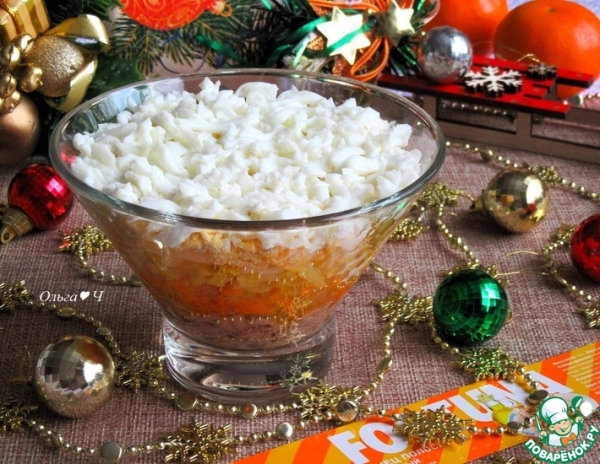 Салат "Первый снег" с тунцом Салат "Первый снег" с тунцом