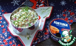 Салат с копчёным тунцом