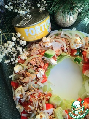 Салат с тунцом Фортуна