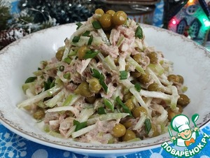 Салат с тунцом и маргеланской редькой