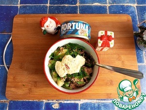 Салат с тунцом и стручковой фасолью Салат с тунцом и стручковой фасолью