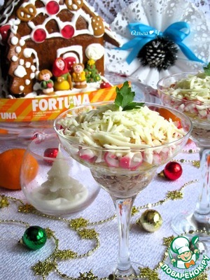 Салат с тунцом "Зимние сказки" Салат с тунцом "Зимние сказки"