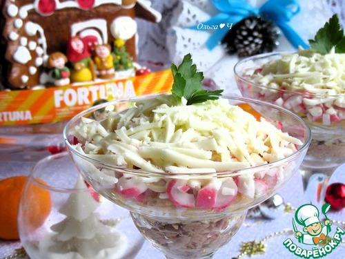 Салат с тунцом "Зимние сказки" Салат с тунцом "Зимние сказки"