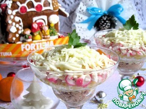 Салат с тунцом "Зимние сказки" Салат с тунцом "Зимние сказки"