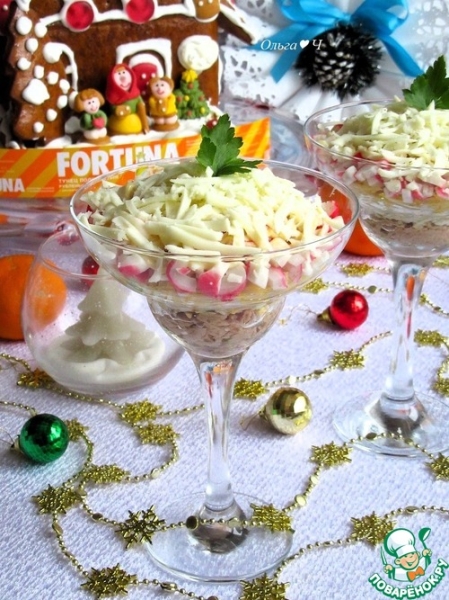 Салат с тунцом "Зимние сказки" Салат с тунцом "Зимние сказки"