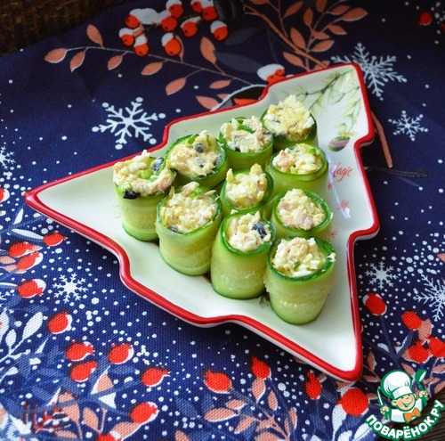 Салат-закуска "Рождественская ёлочка"