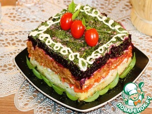 Слоёный салат на праздничный стол