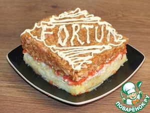 Слоёный салат на праздничный стол